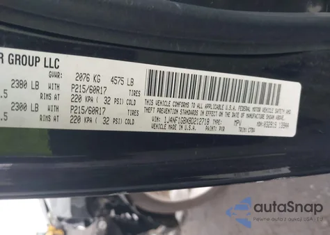 2011 Jeep Patriot Latitude из США, поврежденный, VIN 1J4NF1GBXBD212718